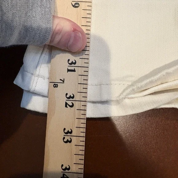 Sandrine Rose SR vs High Rise Flare Jeans 27 ALPES Cream Bell Bottom NWT - Picture 10 of 11